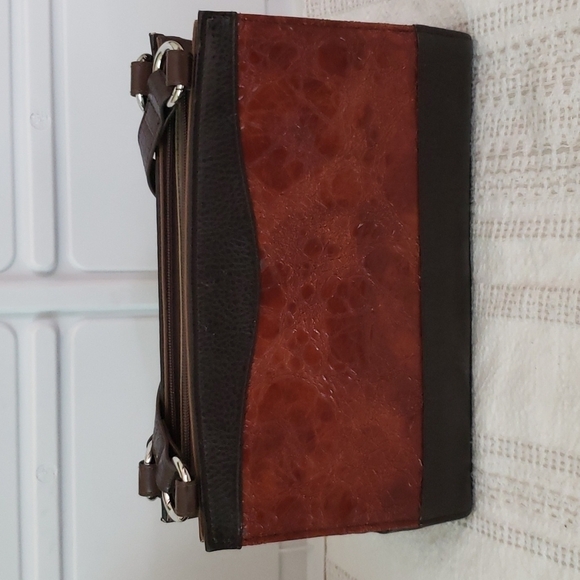 Miche purse, base purse, cover panel, interchangable, rust orange red - Picture 5 of 12